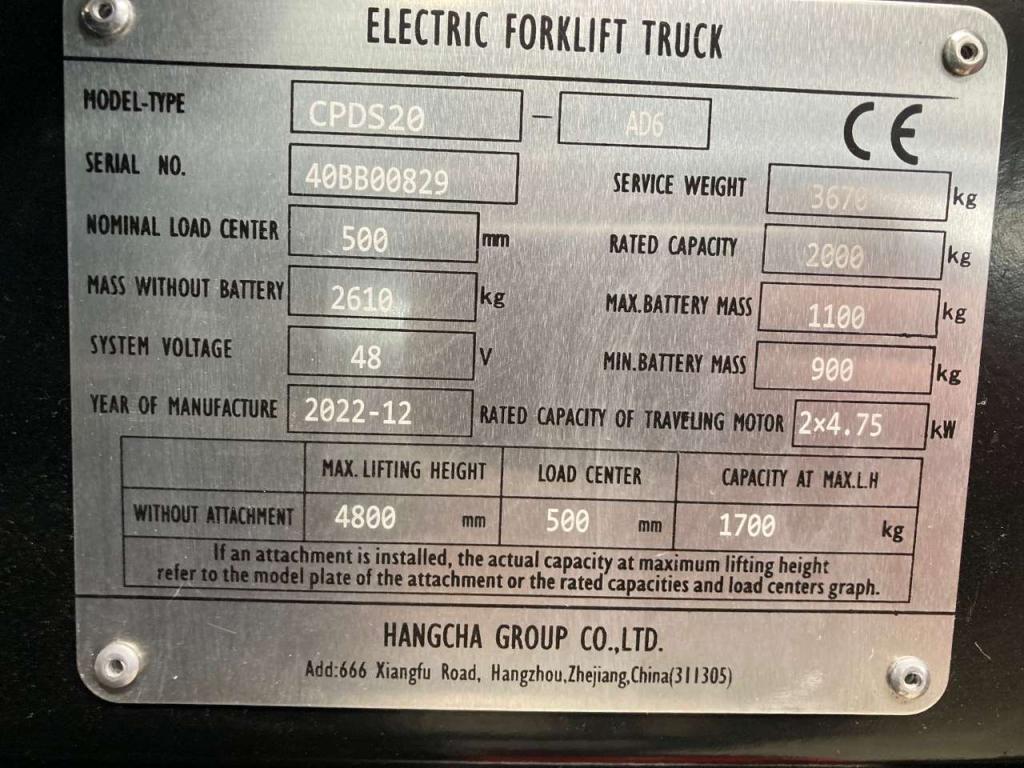 Hangcha CPDS20-AD6 Photo 7