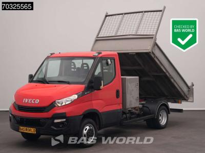 Iveco Daily 35C12 Kipper met Kist Dubbellucht 3,5t Trekhaak Airco Cruise Euro6 Tipper Benne Kieper A/C To sold by BAS World B.V.