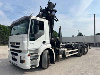 Iveco STRALIS 450 SCARRABILE USATO CON GRU Photo 1