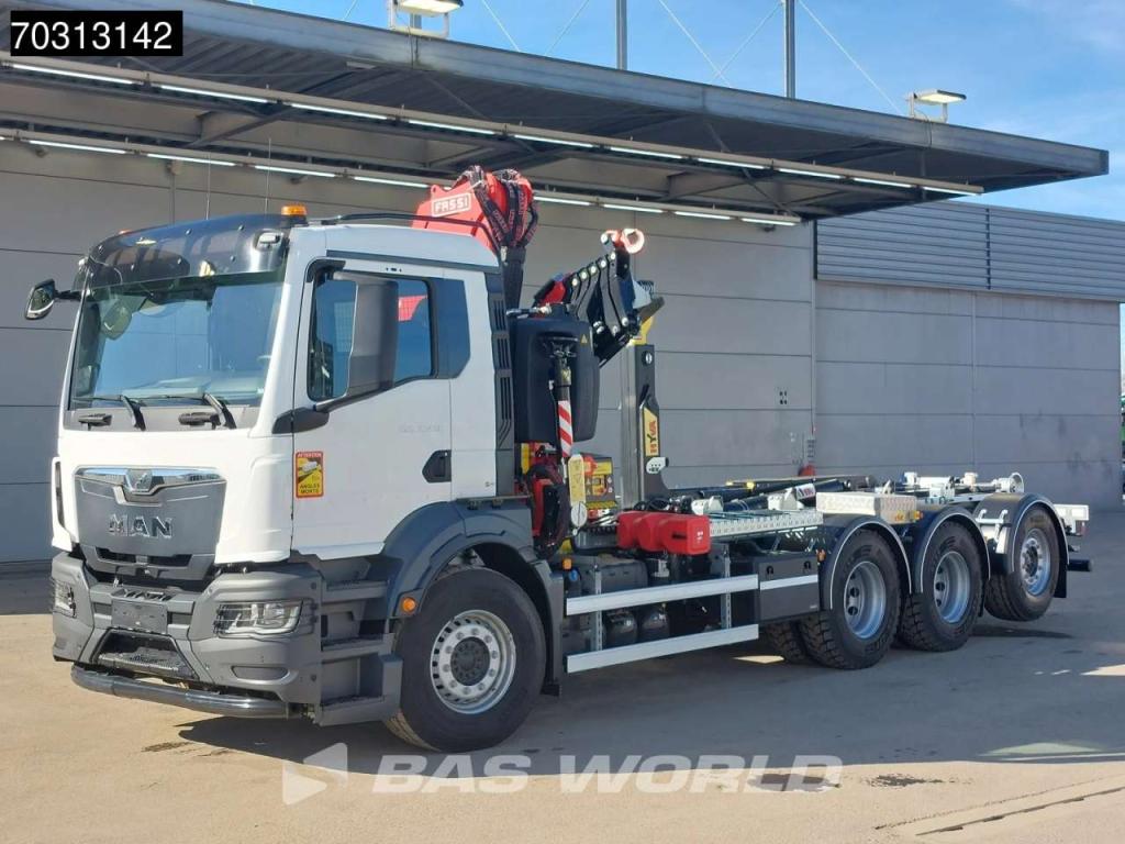 Man TGS 35.480 TGS 8X4 NEW! FASSI F275A Crane + HYVA 26-60 Hooklift Euro 6 Photo 15