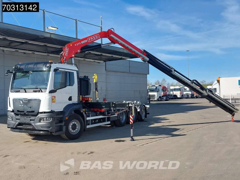 Man TGS 35.480 TGS 8X4 NEW! FASSI F275A Crane + HYVA 26-60 Hooklift Euro 6 Photo 6