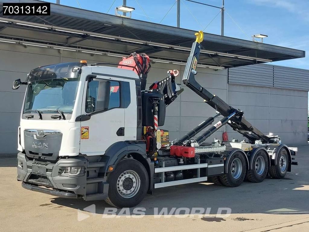 Man TGS 35.480 TGS 8X4 NEW! FASSI F275A Crane + HYVA 26-60 Hooklift Euro 6 Photo 9