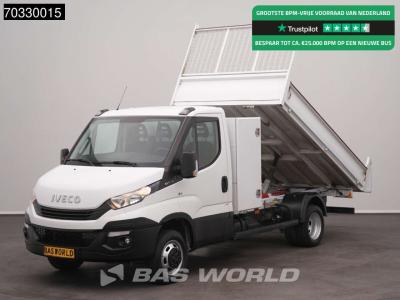 Iveco Daily 35C14 Kipper met Kist Dubbellucht 3,5t Trekhaak Airco Cruise Euro6 Tipper Benne Kieper Airco sold by BAS World B.V.
