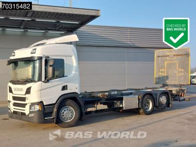 Scania P500 P 6X2 Full Air Zepro 2500kg Ladebordwand Lift-Lenk Asche Retarder Automatic sold by BAS World B.V.