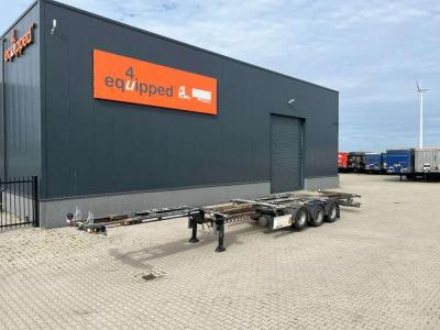 D-Tec FLEXITRAILER, 45FT multi HC-chassis, ADR (EX/II, EX/III, FL, AT), liftaxle, BPW+drumbrakes, NL-chas sold by Equipped4U B.V.