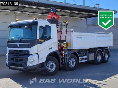 Volvo FMX 420 FMX 8X4 NEW RHD! Fassi F145Z.0.22 E-ACTIVE Crane 13m3 KH-Kipper VEB+ Euro 6 sold by BAS World B.V.