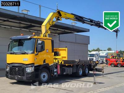 Renault C 440 6X2 HYVA 50T/M Crane 6 Extensions Lift+Steering Axle Euro 6 sold by BAS World B.V.