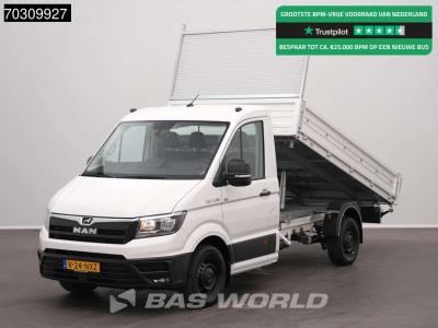 Man TGE 3.180 BPM VRIJ!! 3-Zijdige Kipper 180PK Automaat Navi Airco Cruise Euro6 Tipper Benne Kieper Ai sold by BAS World B.V.