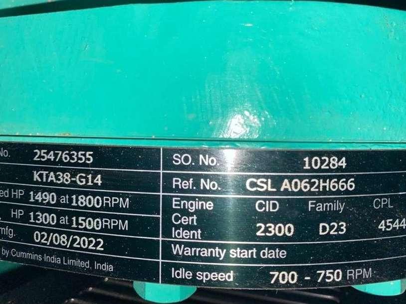 Cummins C1100D5B - 1.100 kVA Open Generator - DPX-18531-O Photo 12