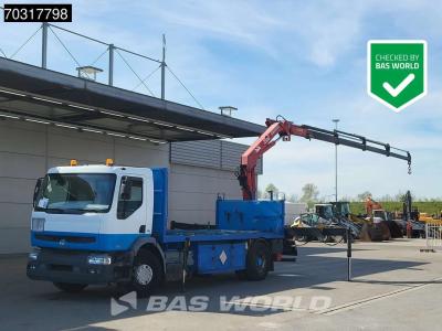 Renault Premium 370 4X2 HMF 1560 K4 Kran Crane Manual ADR Big-Axle Steelsuspension Euro 3 sold by BAS World B.V.