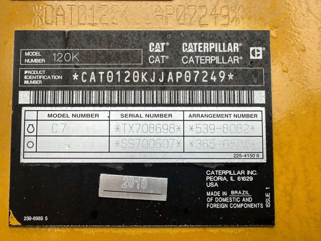 Caterpillar 120K | NEW TIRES Photo 23