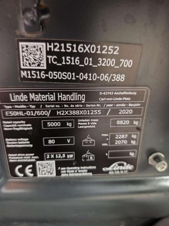 Linde E50HL-01/600 Photo 8