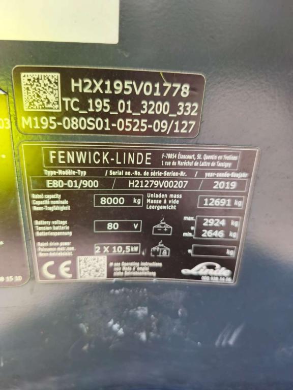 Linde E80-01/900 Photo 7