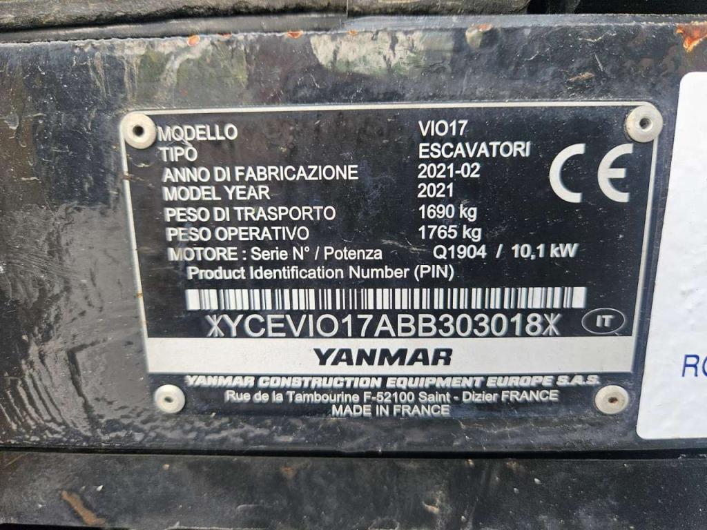 Yanmar VIO17 Photo 18