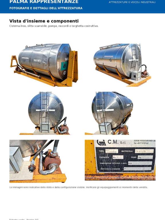 CISTERNA SCARRABILE INOX Tank (equipment) Photo 12