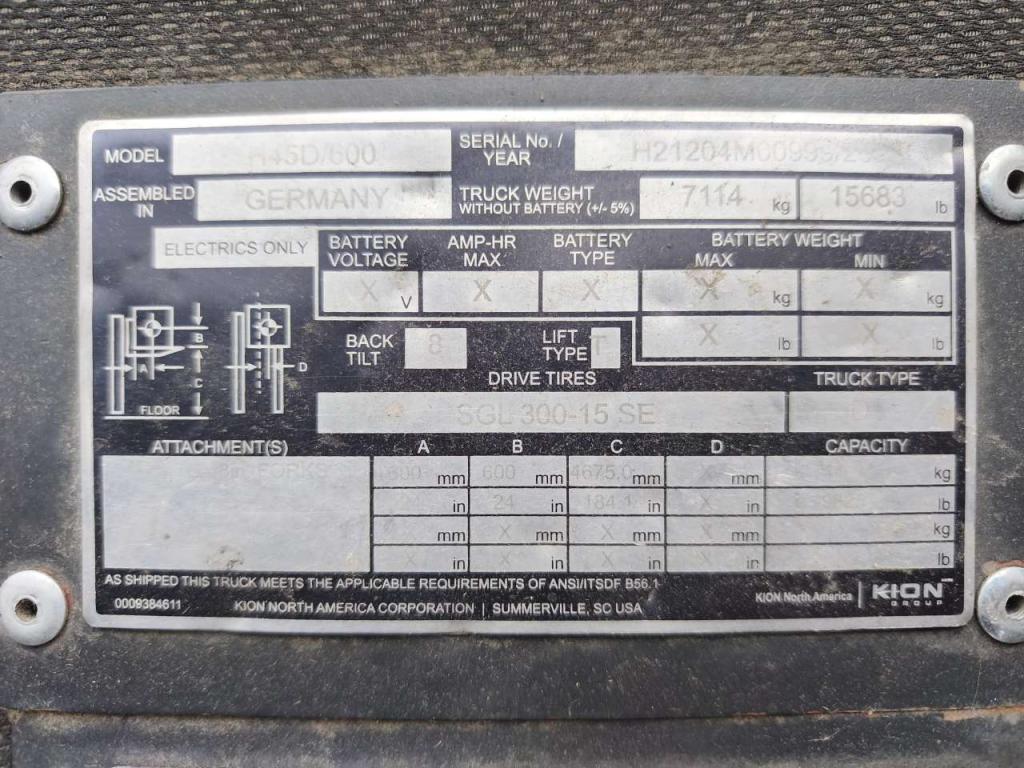 Linde H45D-01/600 Photo 8