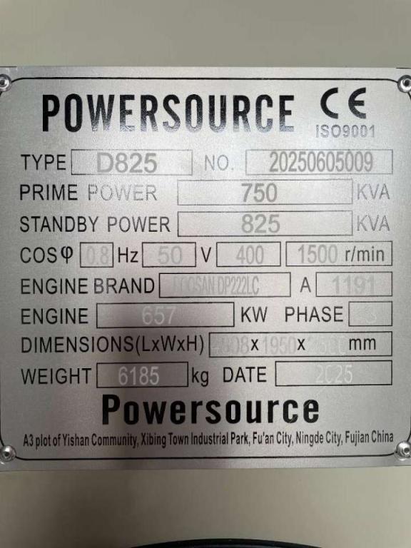 Hyundai DP222LC - 825 kVA Generator - DPX-19858 Photo 6