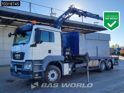 Man TGS 26.400 6X2 HIAB 144 B S-2 Hiduo Kran Crane ADR Lift+steering axle Euro 5 sold by BAS World B.V.