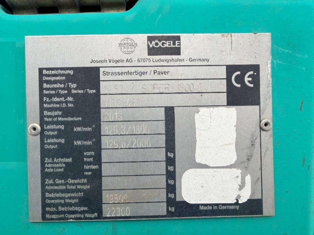 Vogele SUPER 1800-2 Photo 6