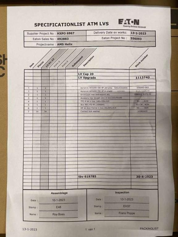 Mitsubishi Circuit breaker 3200A - AE3200-SW 4P - DPX-12648 Photo 12