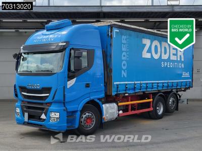 Iveco Stralis 480 6X2 BDF Curtainsider Full Air Retarder Lift-Axle Automatic Euro 6 sold by BAS World B.V.