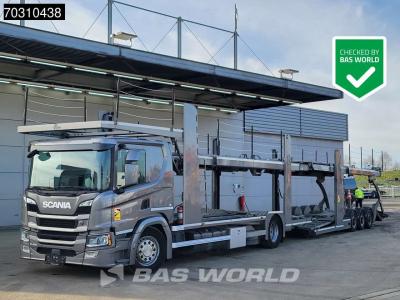 Scania P450 P 4X2 Rimo PL2S-1 car transporter Retarder DAB ACC Euro 6 sold by BAS World B.V.