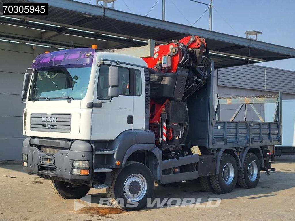Man TGA 33.350 TGA 6X6 Fassi F600 6+6 Extensions Fly-Jib Manual Full Steel Photo 10