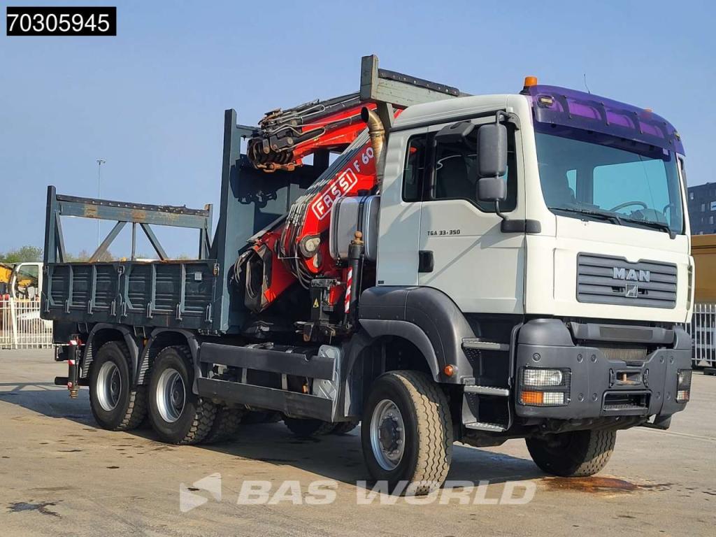 Man TGA 33.350 TGA 6X6 Fassi F600 6+6 Extensions Fly-Jib Manual Full Steel Photo 12