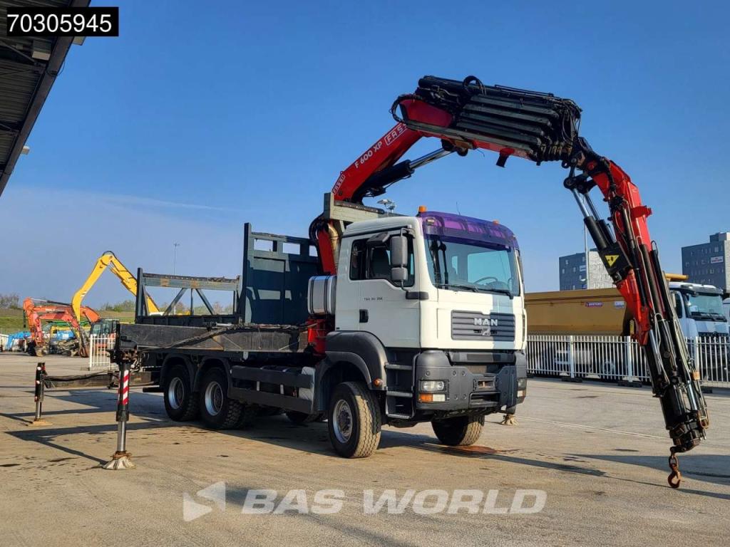 Man TGA 33.350 TGA 6X6 Fassi F600 6+6 Extensions Fly-Jib Manual Full Steel Photo 6