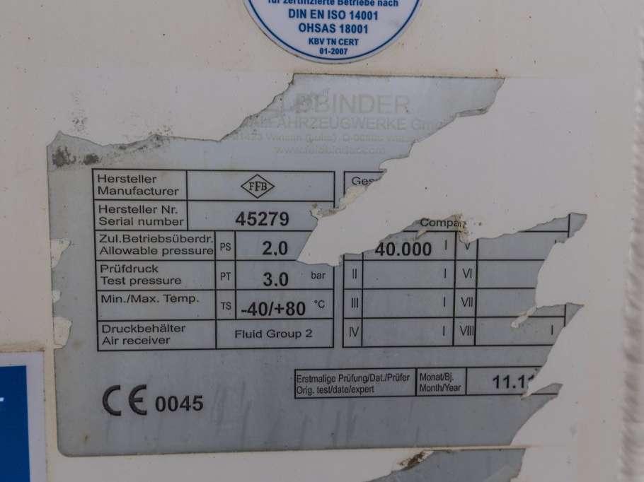 Feldbinder EUT 40.3- 40.000 L CEMENT/CIMENT/ZEMENT Photo 25