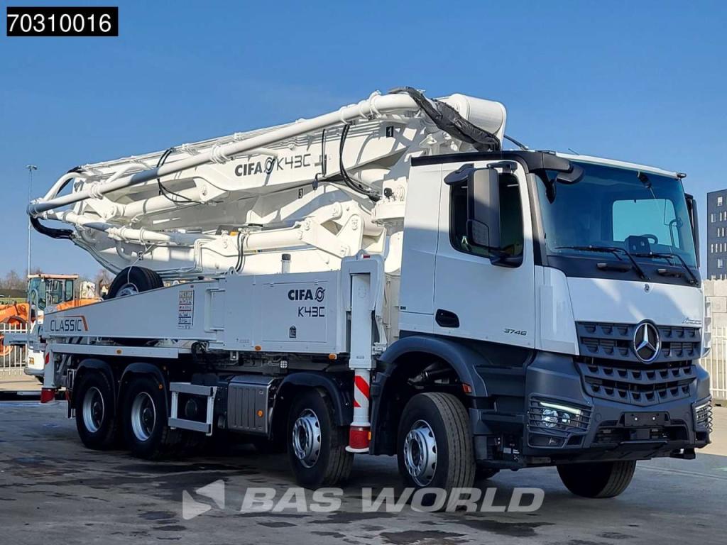Mercedes-Benz Arocs 3746 Arocs 8X4 NEW! 43 meter CIFA K43C-PU17080 Steelsuspension Big-Axle Euro 6 Photo 10