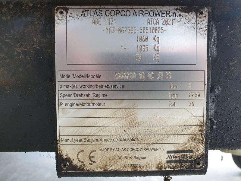 Atlas Copco XAS 67 DD - G Photo 12