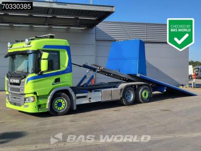 Scania P370 6X2 Recovery truck Abschleppwagen Winch Lift-Axle Automatic Euro 6 sold by BAS World B.V.