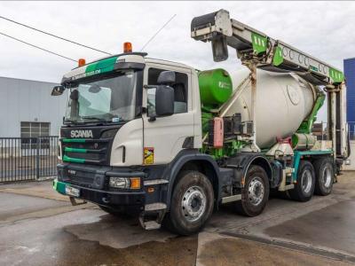 Scania P400 +STETTER 7m3+TAPIS THEAM TS 13 sold by Braem NV