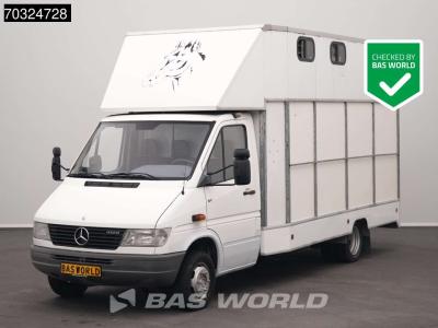 Mercedes-Benz Sprinter 412 D Dubbellucht Paardenwagen Horsetruck Pferdenwagen sold by BAS World B.V.
