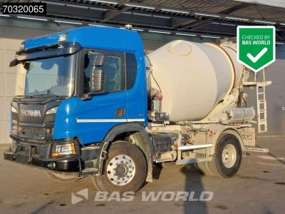 Scania P360 4X2 5m3 Liebherr mixer Steel suspension Retarder Automatic Euro 6 sold by BAS World B.V.
