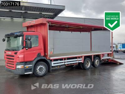 Scania P280 6X2 2500kg Ladebordwand Hydraulic Curtains Full Air Lift+steering axle Euro 5 sold by BAS World B.V.