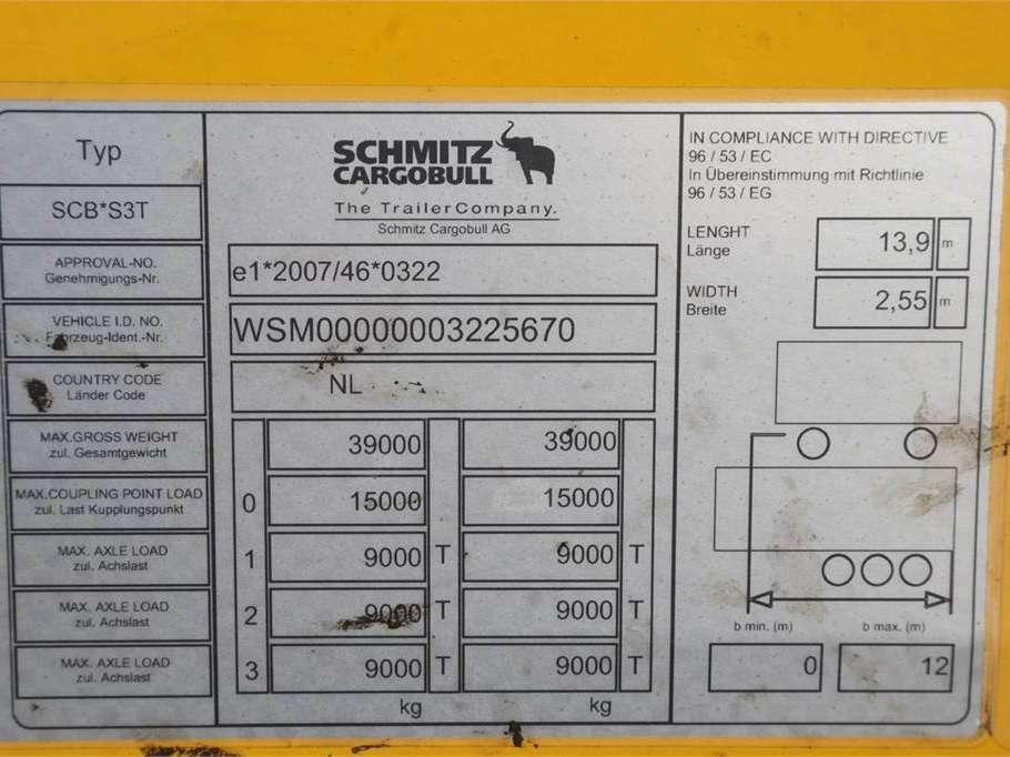 Schmitz CARGOBULL SCB53T CoC Documents Photo 6
