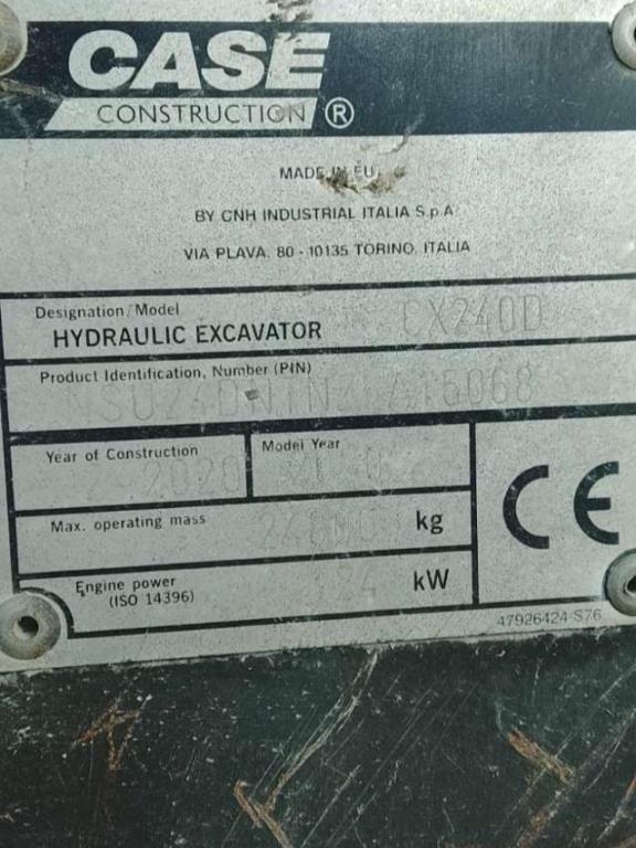 Case CX240D TRIPLICE Photo 6
