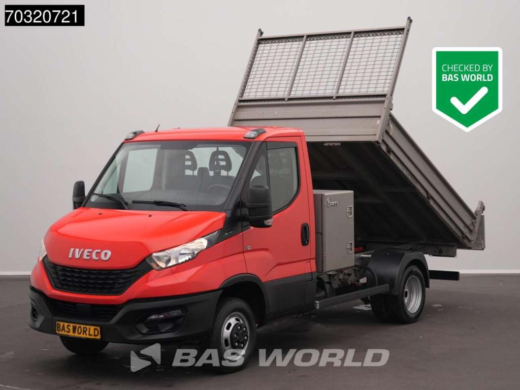 Iveco Daily 35C12 Kipper met Kist Dubbellucht 3,5t Trekhaak Airco Cruise Euro6 Tipper Benne Kieper A/C To Photo 1