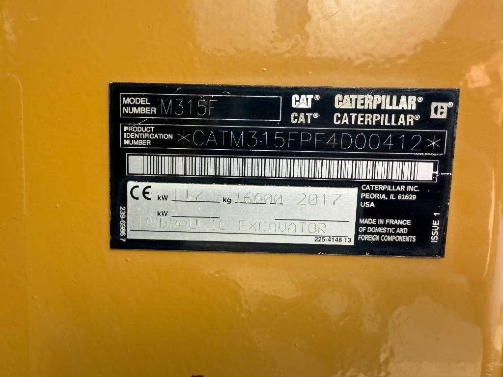 Caterpillar M315F - With OilQuick Photo 9