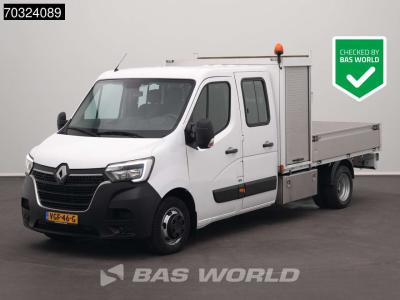 Renault Master 145PK Dubbel Cabine Open Laadbak met Kist Dubbellucht 3,5t Trekhaak LED Airco Cruise Zwaaila sold by BAS World B.V.