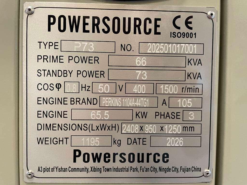 Perkins 1104A-44TG1 - 73 kVA Generator - DPX-19804.1 Photo 6