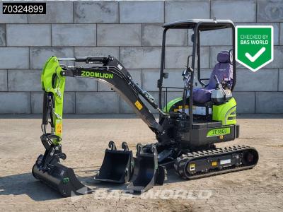 Zoomlion ZE18 GU KUBOTA ENGINE - CW / 3 BUCKETS - CE CERTIFIED sold by BAS World B.V.