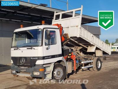 Mercedes Actros 2040 4X2 Retarder Big-Axle 7m3 3-Pedals Euro 2 Palfinger sold by BAS World B.V.