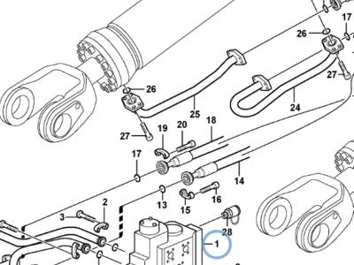Volvo control valve for Volvo  L220F, L180E and L180F. Photo 1