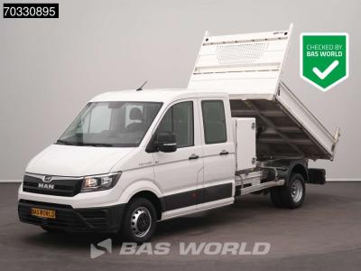 Man TGE 5.120 Dubbel Cabine Kipper met Kist Dubbellucht 3,5t Trekhaak Airco Cruise Camera Euro6 Tipper sold by BAS World B.V.