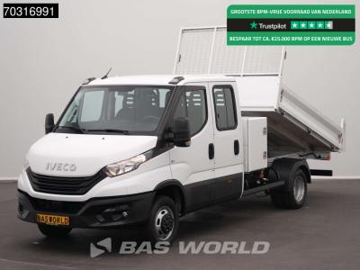 Iveco Daily 35C16 3.0L Dubbel Cabine met Kist Dubbellucht 3,5t Trekhaak Navi Airco Euro6 Tipper Benne Kie sold by BAS World B.V.