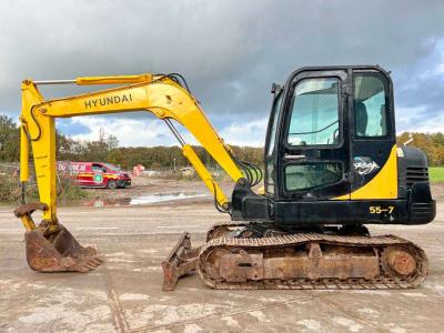 Hyundai R55-7 - Good Working Condition sold by Boss Machinery