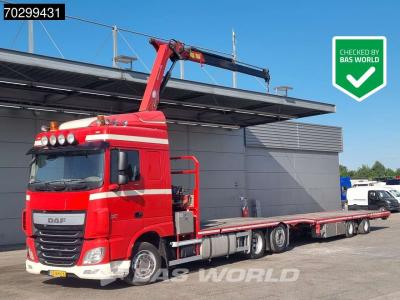 Daf XF 440 6X2 NL-combi Transporter HMF 900-K2 Kran Winch Lift-Lenkachse Euro 6 sold by BAS World B.V.